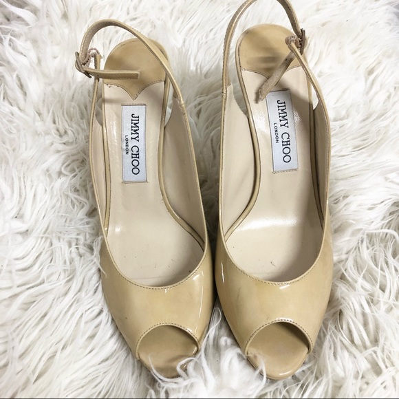 Jimmy Choo Nova Slingback Patent Leather Pumps - Picture 2 of 8